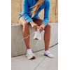 Saucony Women's RunDry Performance Selective Cushion Socks, Available in S-L (6, 12, White Basic (6 Pairs), Medium