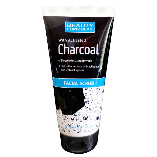 Charcoal Mens Face Scrub with Deep Cleansing Action for All Skin Types