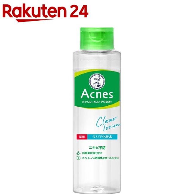 Mentholatum Acne Medicated Clear Lotion (180ml) [Acnes] [Lotion for rough skin, acne, pores, color-free, oil-free]