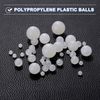 sourcing map 200pcs PP Plastic Bearing Balls 1/2" (12.7mm) Solid Plastic Balls, Precision Bearing Ball, White