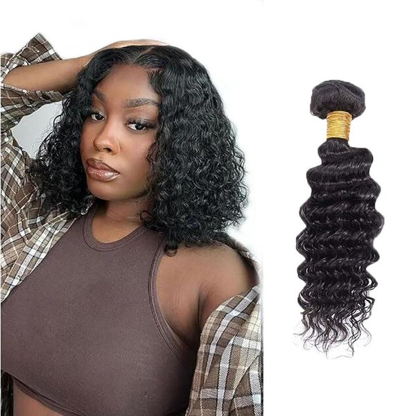 AI 1B Deep Bundle Human Hair Extensions 8 Inch