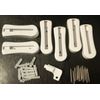 6 Mini Disappearing ABS Bracket Screw Mount Use For Gilchrist & Soames With Key