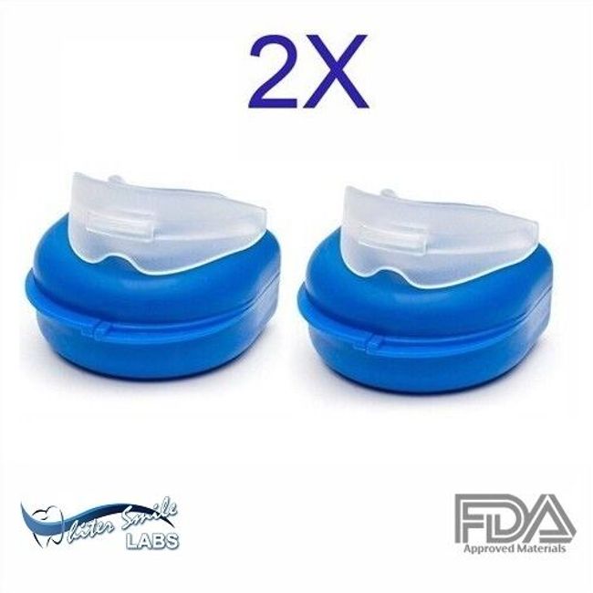 2- Ultimate Stop Snoring Mouthpiece Anti Snore TMJ Grinding Mouth Guard Tray USA