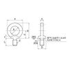 Iron / Fabric Eye Bolt (Fine) M10 (1 piece)
