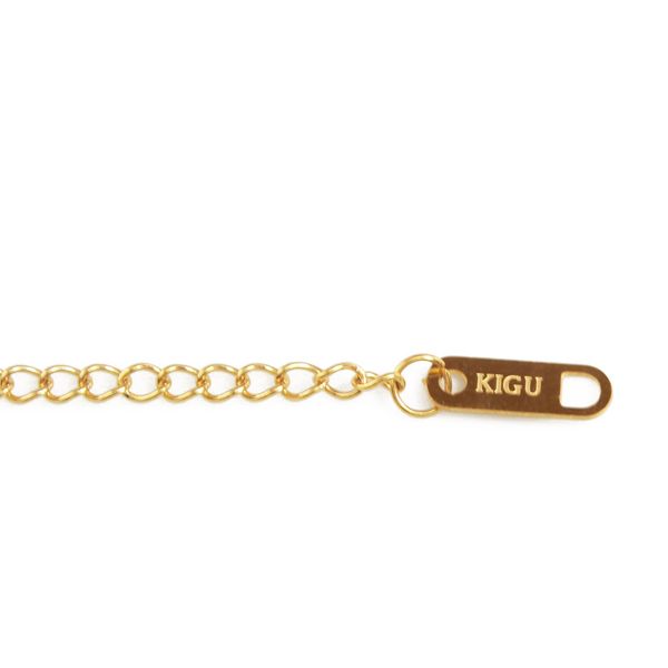 Kigu Sofia Personalised Milan Name Necklace - 18ct Silver Tone Plated Packaging