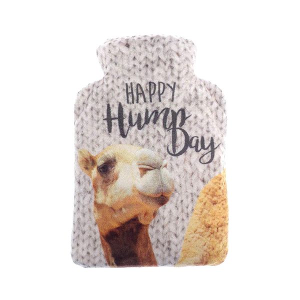 OCTAVE® Snugg Photo Print Plush Microwavable Mini Lavender Wheat Bottle Pack [Happy Hump Day Camel]