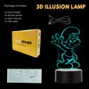 Smurf Smurf LED Lamp Colour Changing USB Night Light and Decoration
