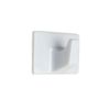 Self Adhesive Hooks Large Rectangular White (3 Pcs)