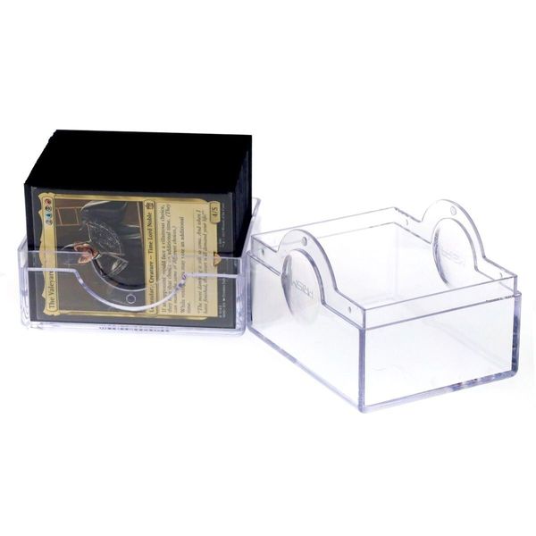 Clear Cards Deck Box BCW Prism Acrylic Plastic Case For Game MTG Pokemon Storage