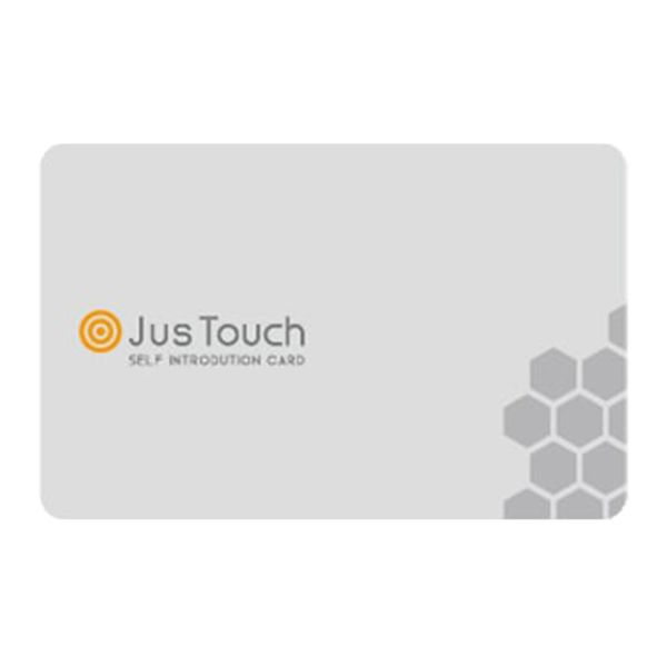 Log Bank Justtouch Gray 1 Piece JusTouch Digital Business Card NFC Business Card Exchange with Osaifu-Keitai