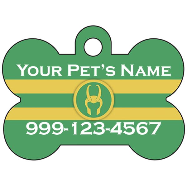 Loki Custom Pet Id Dog Tag Personalized w/Name & Number