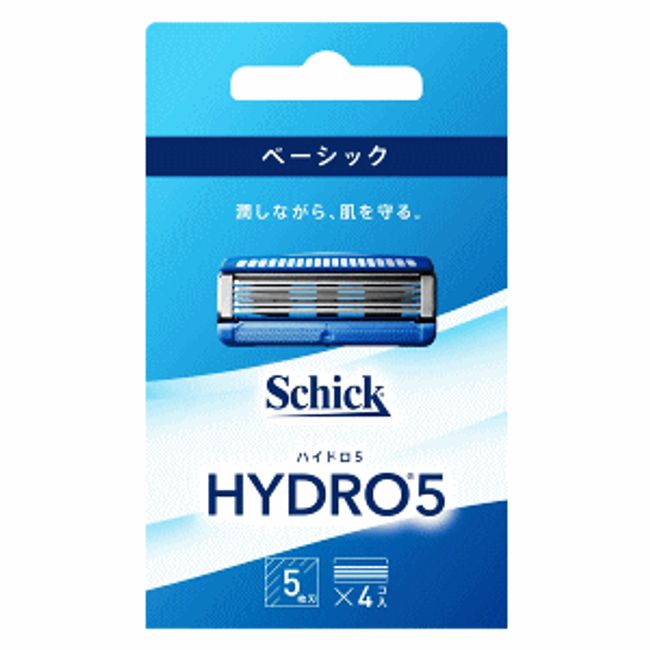 Schick Japan Schick Hydro 5 Basic Spare Blades 4 Pieces