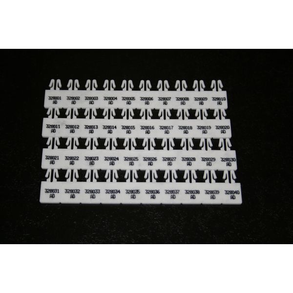 Tamper Evident Security Seals Numbered Arrow White - Qty 1000 Seals