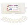 NAILFUN 100 Tips Quadrati Naturali con Scalino