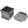 Asai Shoten Artite Bread Mold, Petite Cube 5, Silver