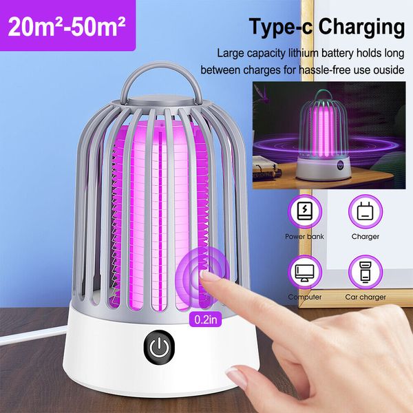 Electric Mosquito Fly Bug Insect Zapper Killer Trap Pest Control Lamp LED Light