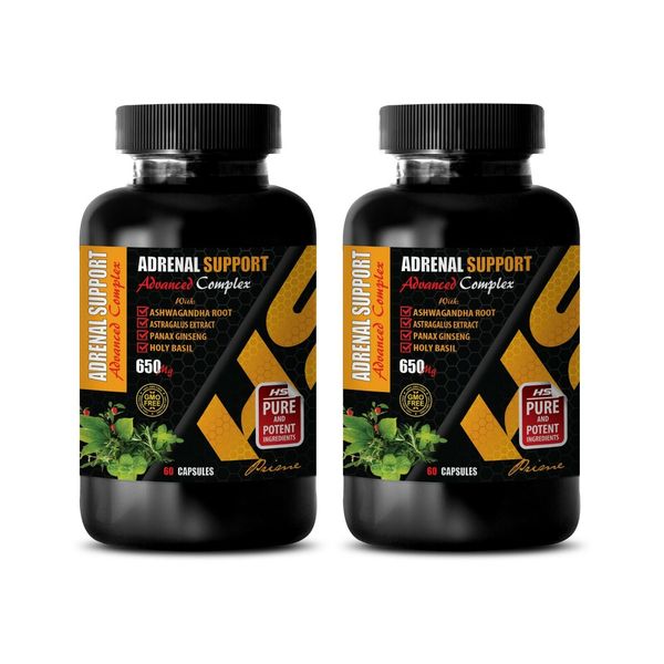 stress ease - ADRENAL SUPPORT - ashwagandha and rhodiola capsules 2B