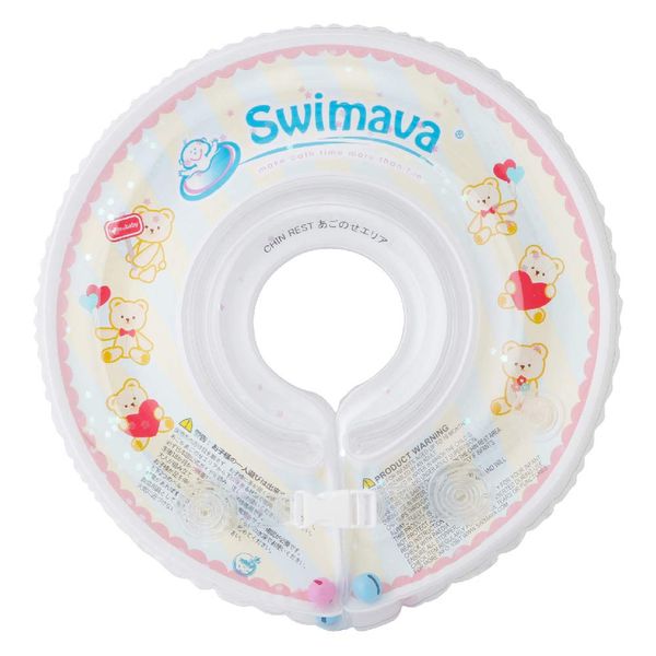 Swimava SW120LMB Neck Support Swim Ring, Hologram Lame Bear (Regular Size), 1 Piece