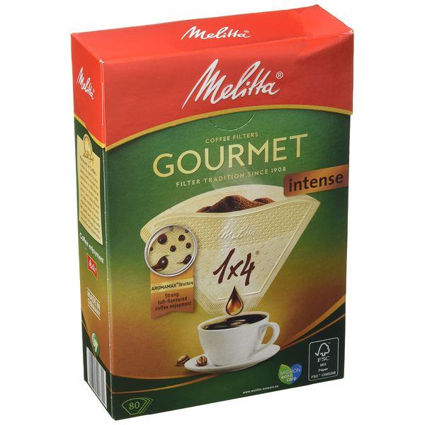 Melitta 6763159 Pack of 80 Filter, Plastic, White