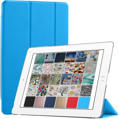 DuraSafe Cases for iPad 7.9 Inch Mini 3 Mini 2 Mini 1 Gen [Mini 3rd 2nd 1st ] A1599 A1489 A1432 Slim Lightweight Protective Frosted PC Dual Angle Stand Front & Back Cover - Sky