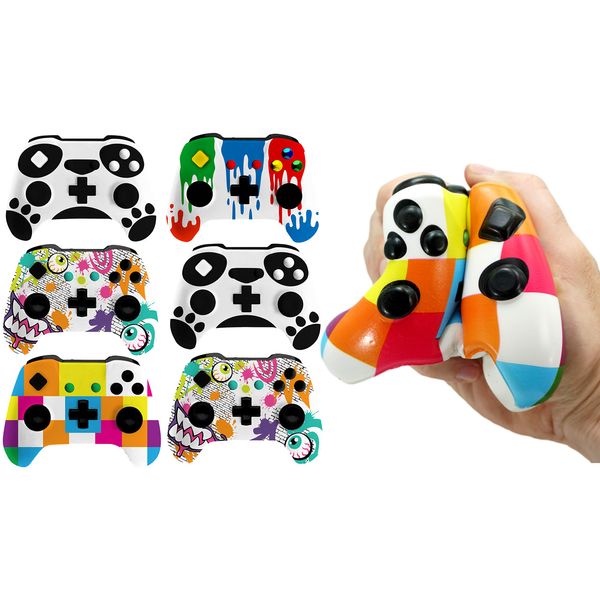 JA-RU Video Game Controller Squishy Fidget Toy (6 Controllers) Soft Slow Rising Foam Jumbo Squishies Play Controller Stress Toys for Kids. Sensory Tactile Game. Squeeze Toy Party Favor. 3360-6s