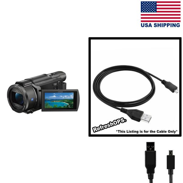 Sony FDR-AX53 Digital Camera USB Cable Transfer Cord Replacement
