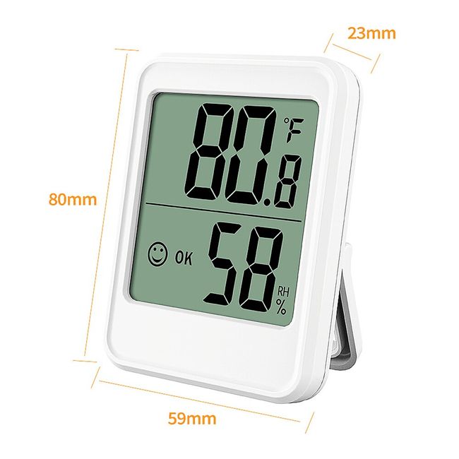 Digital Thermometer Humidity Meter Gauge Room Temperature Indoor LCD  Hygrometer