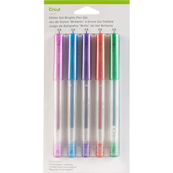 Cricut Glitzer-Gelstift-Set, leuchtende Farben (5 Stück)