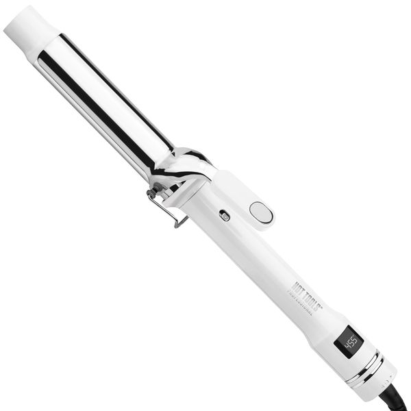 HOT TOOLS Pro Artist White Gold Digital Curling Iron, 1-1/4 inch