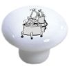 Set of 2 Robotic Washing Machine Laundry Ceramic Cabinet Drawer Knobs