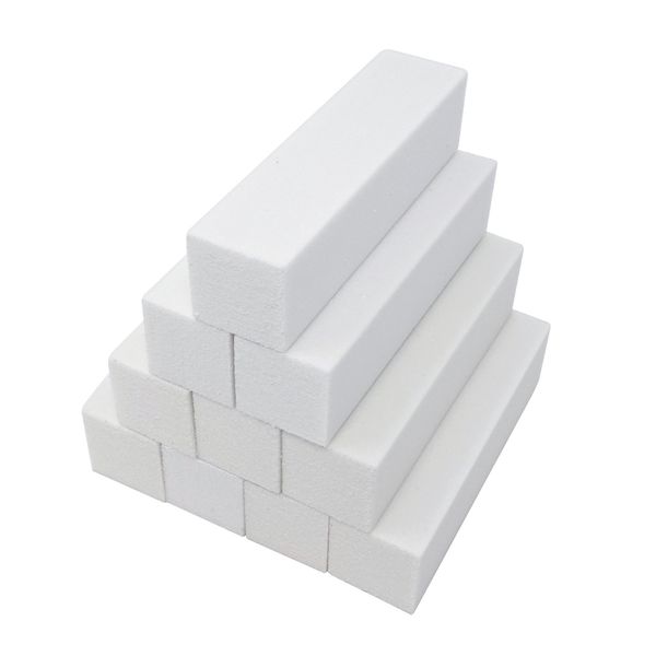 Honbay 10PCS White Nail Buffer Sanding Block Files Nail Art Tips Tool