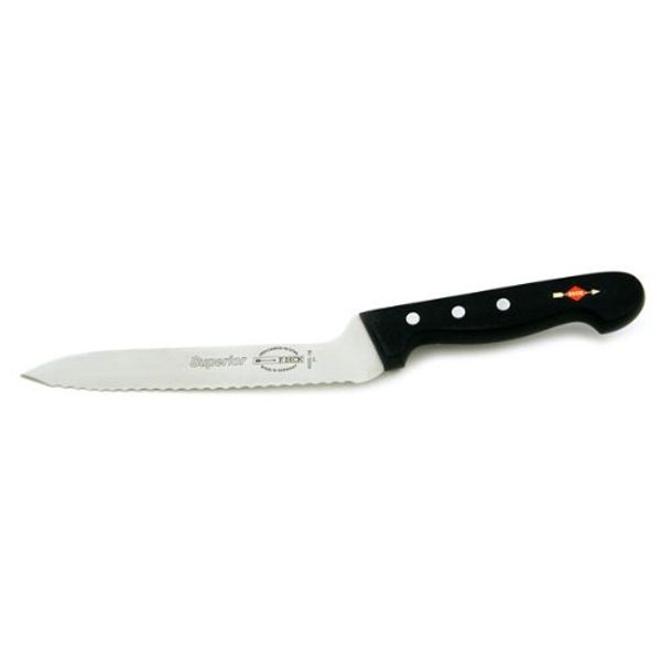 F. Dick 7'' off Set Bread/Utility Knife. Serrated Edge.