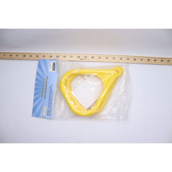 (2-Pk) Swing Set Trapeze Rings Plastic Yellow