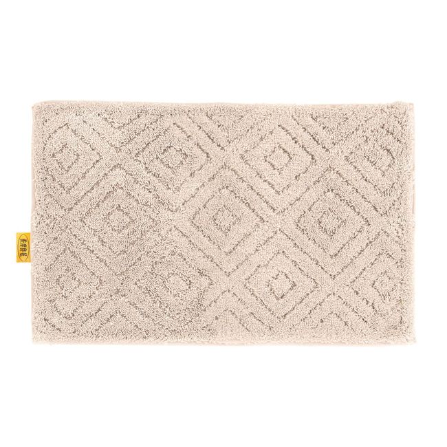 OKA Kando Ryoko Pur Bath Mat, Approx. 14.2 x 21.7 Inches (36 x 55 cm), Gray-Beige, Large, Bathroom, Stylish, Washroom, Foot Wiping Mat, Antibacterial, Odor-Resistant