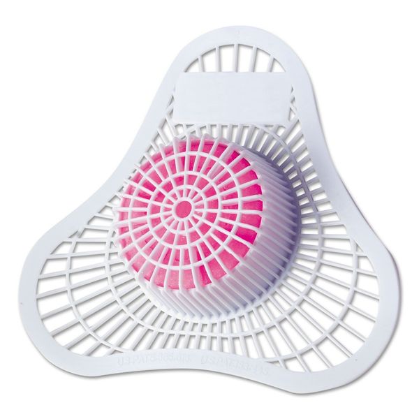 HOSPEO Health Gards Urinal Screen With Non-Para Block herry Scent White/pink