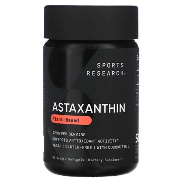 Astaxanthin, 12 mg, 60 Veggie Softgels