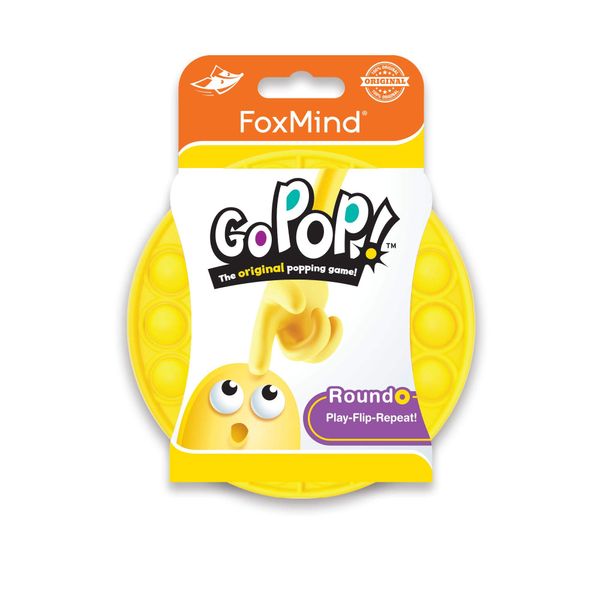 FoxMind, Go Pop! Roundo, The Original and Ingenious Tactile Game. (Yellow)