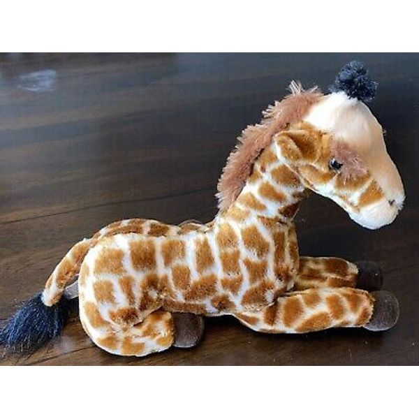 Aurora Giraffe Plush Stuffed Animal Realistic Laying Down Soft 11 Inches Long