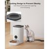 Automatic Dog/Cat Feeder, 6L Food Dispenser, Customize Feeding Schedule, Wi-Fi