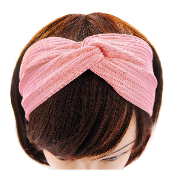 axy Haarband Yoga Strinband Headband Hairband Elastische Headbands Head Wrap für Sport, Running, Tennis HB7 (Kirschblütenrosa)