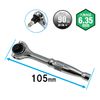 SK11 SRD-290 Bit Replaceable Swivel Ratchet Screwdriver 90 Thread