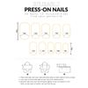 Khaki 4pcs Long Square Plain Nail Tip & 1 Nail File & 1 Sheet Tape