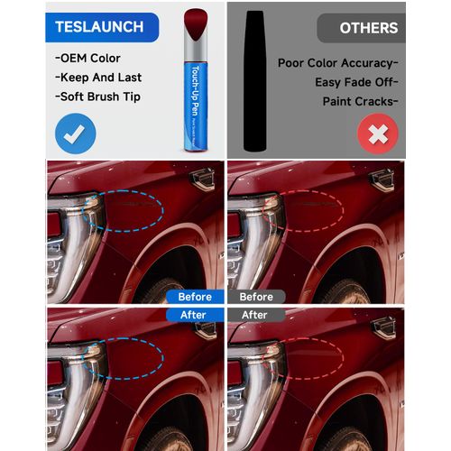 Radiant Red Tintcoat/Volcanic Red GNT/WA170H Touch Up Paint Pen Compatible with GMC– DIY Car Paint Scratch Repair Kit, Automotive Paints, Exact Color Match for Scratches, Rust & Chip Repair