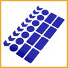 Partuto 24pcs Blue Reflective Stickers Tape Waterproof Decals for Car Replacement