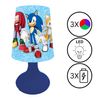 Lexibook, Sonic The Hedgehog, Sonic mini bedside lamp and wireless nightlight, MLT10SN, Blue