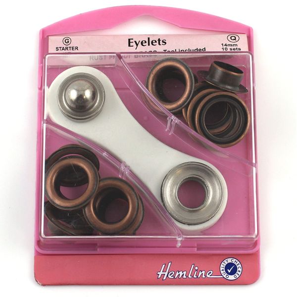 Eyelets Starter Kit 14mm Bronze (G)