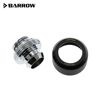 Barrow G1/4-13/10mm Flexible Tube Compression Fitting - Black (6 Pack)