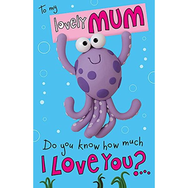 Mum Pop Up Octopus Mother's Day Card