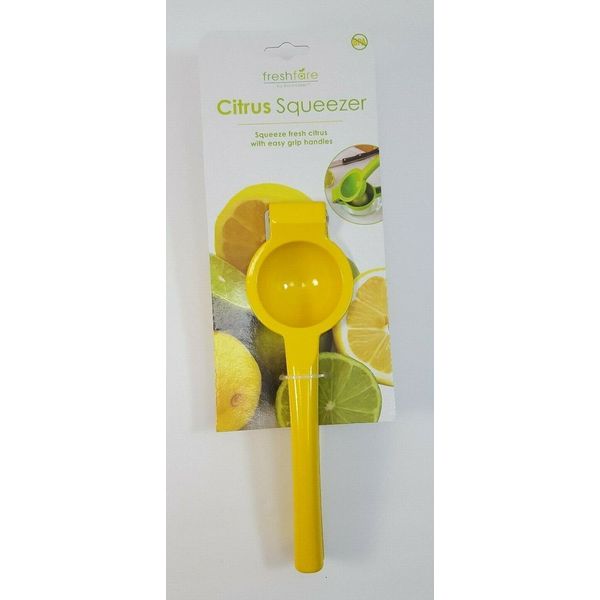 FRESH FARE Lime Lemon Squeezer Citrus Juicer Yellow New