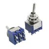 uxcell Toggle Switch DPDT Type AC 125V 6A 2 Position Double Pole Double Throw Pack of 2